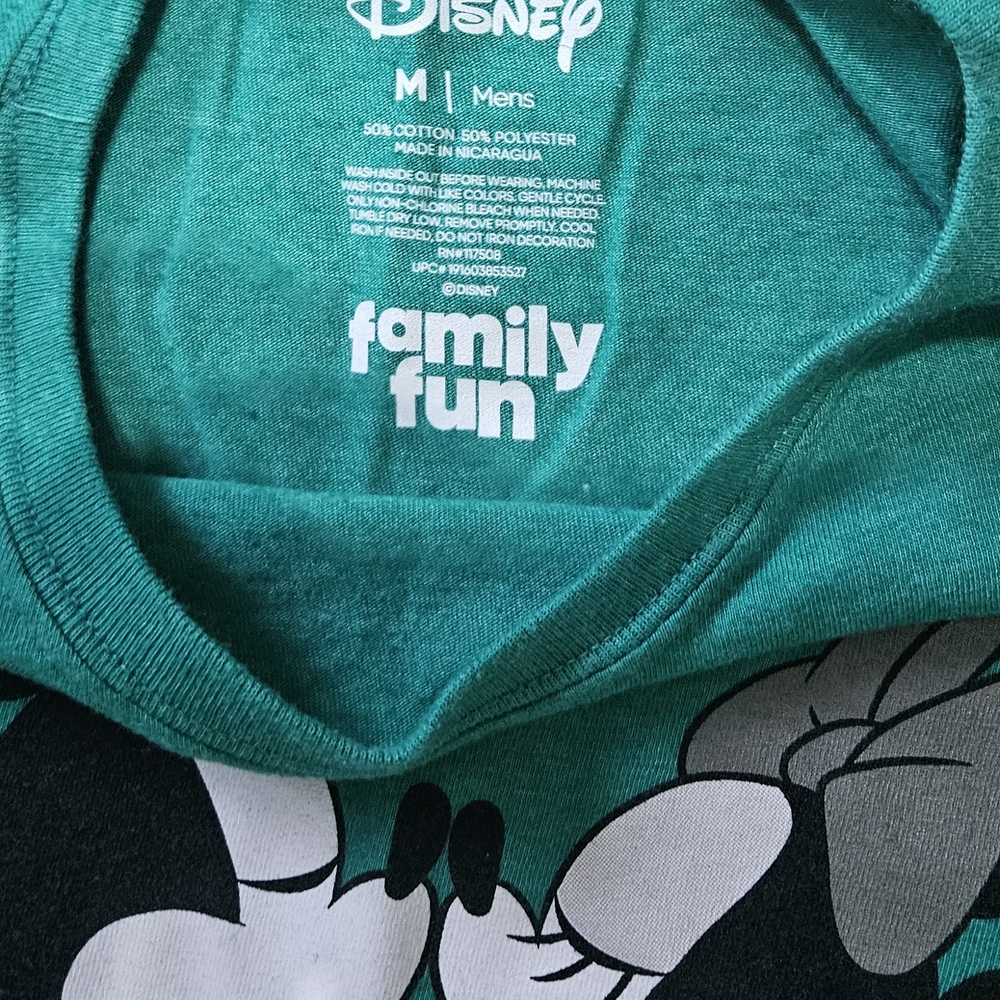 Disney Green Mickey and Minnie T-Shirt - Picture 3 of 4